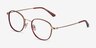 Kogarashi Brown Gold AcetateEyeglass Frames from EyeBuyDirect, Angle View