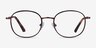 Otaku Tortoise Red Copper AcetateEyeglass Frames from EyeBuyDirect, Front View