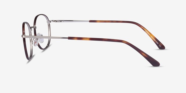 Otaku Tortoise Silver AcetateEyeglass Frames from EyeBuyDirect, Side View