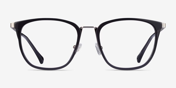 Utamaro Gray Silver Acetate Eyeglass Frames