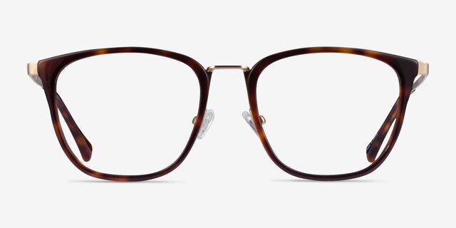 Utamaro Tortoise Gold AcétateMontures de lunettes de vue d'EyeBuyDirect, Vue de Face