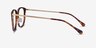 Utamaro Tortoise Gold AcétateMontures de lunettes de vue d'EyeBuyDirect, Vue de Côté
