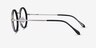 Nagoya Black Silver AcetateEyeglass Frames from EyeBuyDirect, Side View