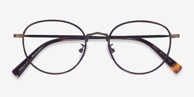 Kofu Tortoise Coffee AcetateEyeglass Frames from EyeBuyDirect, Closed View