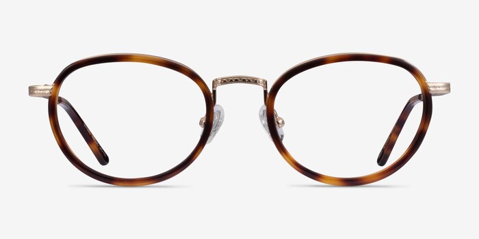 Myoko Tortoise Gold Acetate Eyeglass Frames from EyeBuyDirect