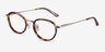 Myoko Tortoise Gold AcétateMontures de lunettes de vue d'EyeBuyDirect, Vue d'Angle