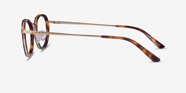Myoko Tortoise Gold AcétateMontures de lunettes de vue d'EyeBuyDirect, Vue de Côté