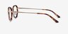 Myoko Tortoise Gold AcétateMontures de lunettes de vue d'EyeBuyDirect, Vue de Côté