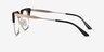 Nichibotsu Black Gold AcetateEyeglass Frames from EyeBuyDirect, Side View
