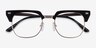 Nichibotsu Black Gold AcetateEyeglass Frames from EyeBuyDirect, Closed View