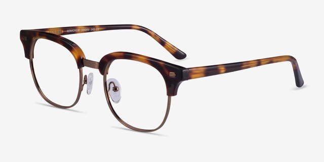 Komorebi Tortoise Bronze AcetateEyeglass Frames from EyeBuyDirect, Angle View