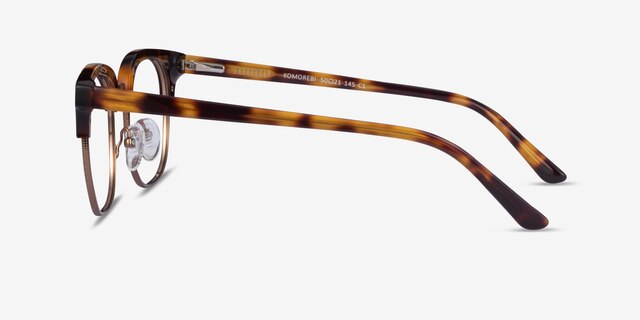 Komorebi Tortoise Bronze AcetateEyeglass Frames from EyeBuyDirect, Side View
