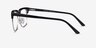 Murakami Black Silver AcetateEyeglass Frames from EyeBuyDirect, Side View