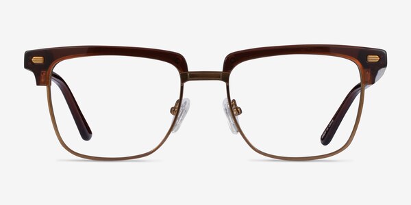 Murakami Clear Brown Bronze Acetate Eyeglass Frames