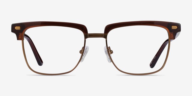 Murakami Clear Brown Bronze AcetateEyeglass Frames from EyeBuyDirect, Front View
