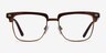 Murakami Clear Brown Bronze AcetateEyeglass Frames from EyeBuyDirect, Front View