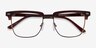 Murakami Clear Brown Bronze AcetateEyeglass Frames from EyeBuyDirect, Closed View