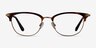 Fanfare Tortoise Bronze AcétateMontures de lunettes de vue d'EyeBuyDirect, Vue de Face