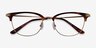 Fanfare Tortoise Bronze AcétateMontures de lunettes de vue d'EyeBuyDirect, Vue Rapprochée