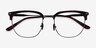 Cloudesley Tortoise Gunmetal AcetateEyeglass Frames from EyeBuyDirect, Closed View