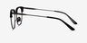 Cloudesley Black Gunmetal AcétateMontures de lunettes de vue d'EyeBuyDirect, Vue de Côté