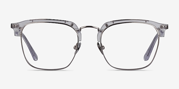 Concerto Clear Silver Acetate Eyeglass Frames
