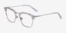 Concerto Clear Silver AcetateEyeglass Frames from EyeBuyDirect, Angle View