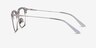Concerto Clear Silver AcetateEyeglass Frames from EyeBuyDirect, Side View