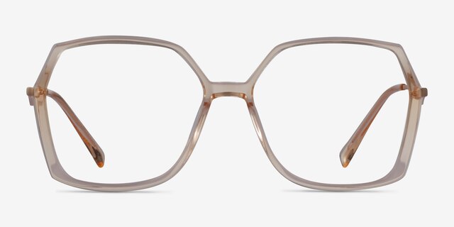 Ellipse Clear Yellow AcetateEyeglass Frames from EyeBuyDirect, Front View