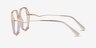 Ellipse Clear Yellow AcetateEyeglass Frames from EyeBuyDirect, Side View