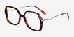 Ellipse Tortoise AcetateEyeglass Frames from EyeBuyDirect, Angle View