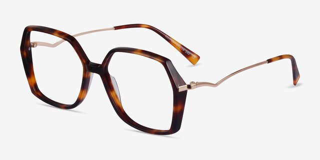 Ellipse Tortoise AcetateEyeglass Frames from EyeBuyDirect, Angle View
