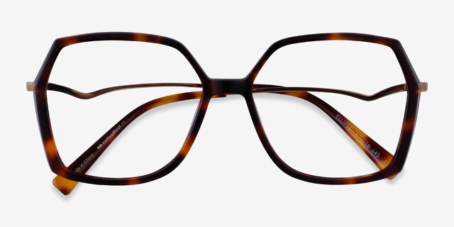 Ellipse Tortoise AcetateEyeglass Frames from EyeBuyDirect, Closed View