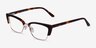 Camley Tortoise Gold AcetateEyeglass Frames from EyeBuyDirect, Angle View