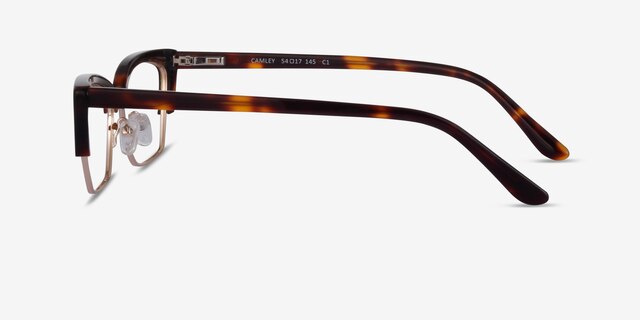 Camley Tortoise Gold AcetateEyeglass Frames from EyeBuyDirect, Side View