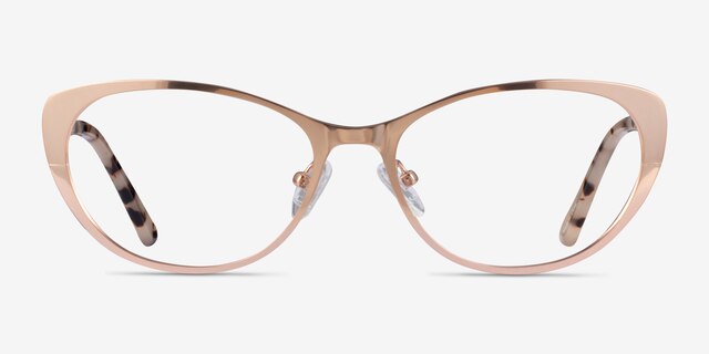 Thames Rose Gold AcetateEyeglass Frames from EyeBuyDirect, Front View