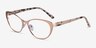 Thames Rose Gold AcetateEyeglass Frames from EyeBuyDirect, Angle View