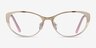 Thames Gold AcetateEyeglass Frames from EyeBuyDirect, Front View