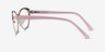 Thames Gold AcetateEyeglass Frames from EyeBuyDirect, Side View