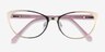 Thames Gold AcetateEyeglass Frames from EyeBuyDirect, Closed View