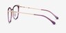 Moving Clear Purple Gold AcétateMontures de lunettes de vue d'EyeBuyDirect, Vue de Côté