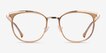 Moving Clear Yellow Gold AcetateEyeglass Frames from EyeBuyDirect, Front View