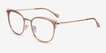 Moving Clear Yellow Gold AcetateEyeglass Frames from EyeBuyDirect, Angle View