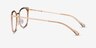Moving Clear Yellow Gold AcetateEyeglass Frames from EyeBuyDirect, Side View