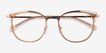 Moving Clear Yellow Gold AcetateEyeglass Frames from EyeBuyDirect, Closed View