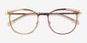 Moving Clear Yellow Gold AcetateEyeglass Frames from EyeBuyDirect, Closed View