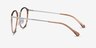 Light Clear Brown Silver AcetateEyeglass Frames from EyeBuyDirect, Side View