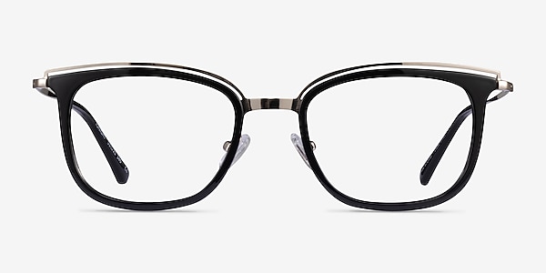 Tonight Black Gold Acetate Eyeglass Frames