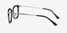 Tonight Black Gold AcetateEyeglass Frames from EyeBuyDirect, Side View