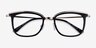 Tonight Black Gold AcetateEyeglass Frames from EyeBuyDirect, Closed View